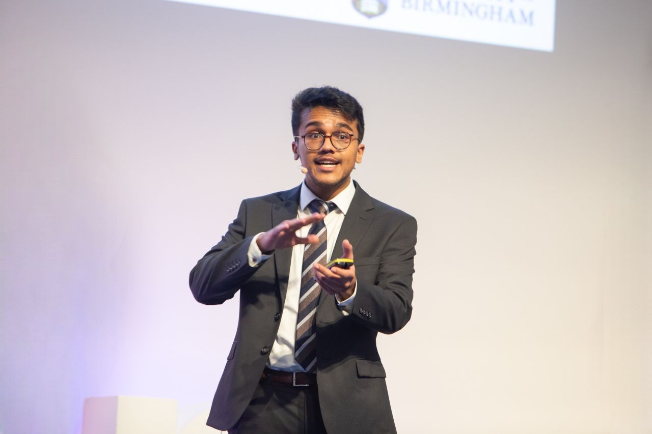 Devangshu Mazumder presenting at escar Europe 2025